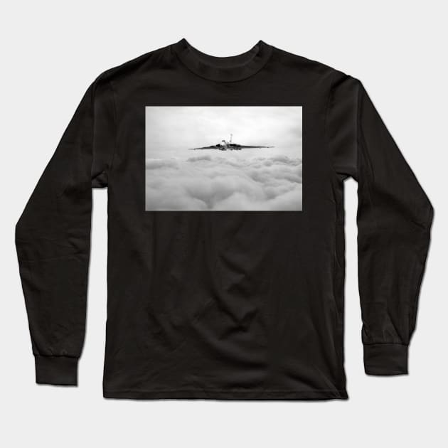 Vulcan Cruising - Mono Long Sleeve T-Shirt by aviationart